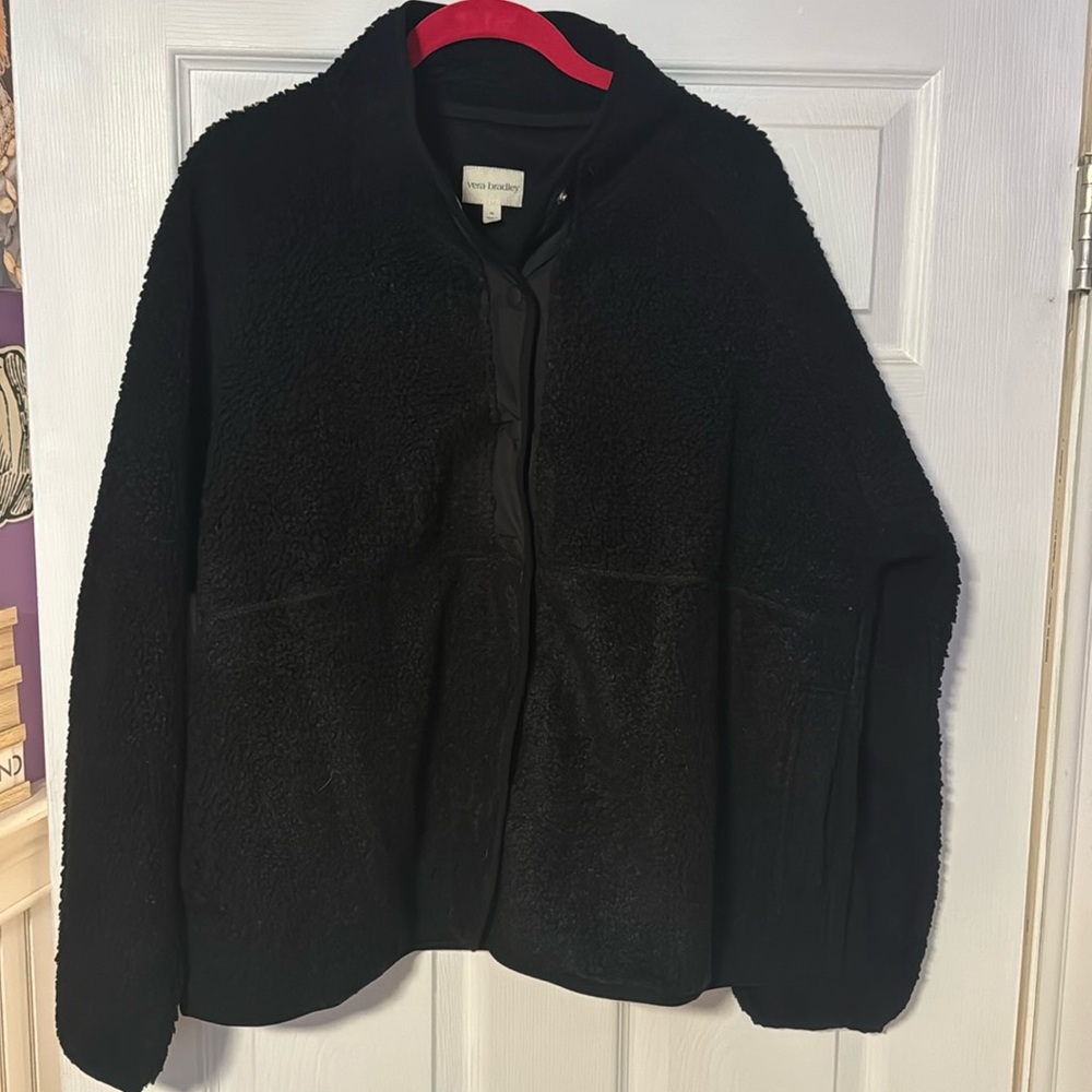 Vera Bradley Teddy Fleece Full Snap Jacket